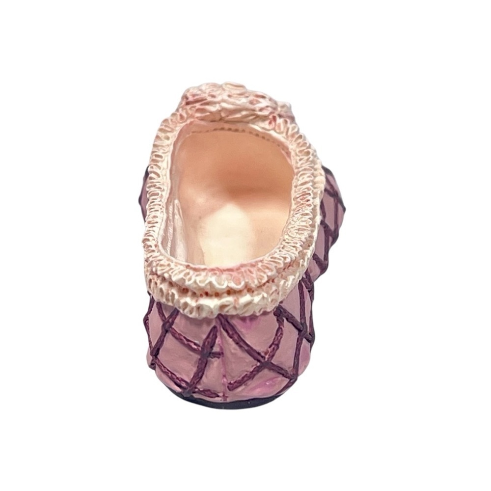 JUST THE RIGHT SHOE Raine 1999 Truffles Pink Red Slipper Flat Miniature Shoe - Picture 10 of 16